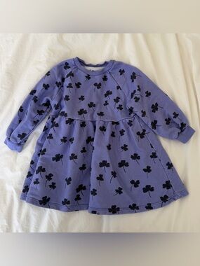 Lewis "The Girl's Sweatshirt Dress" in Clover Print, EUC